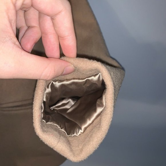 RARE George Taglianetti 100% pure wool beige coat S mark of the worlds best - Picture 9 of 10